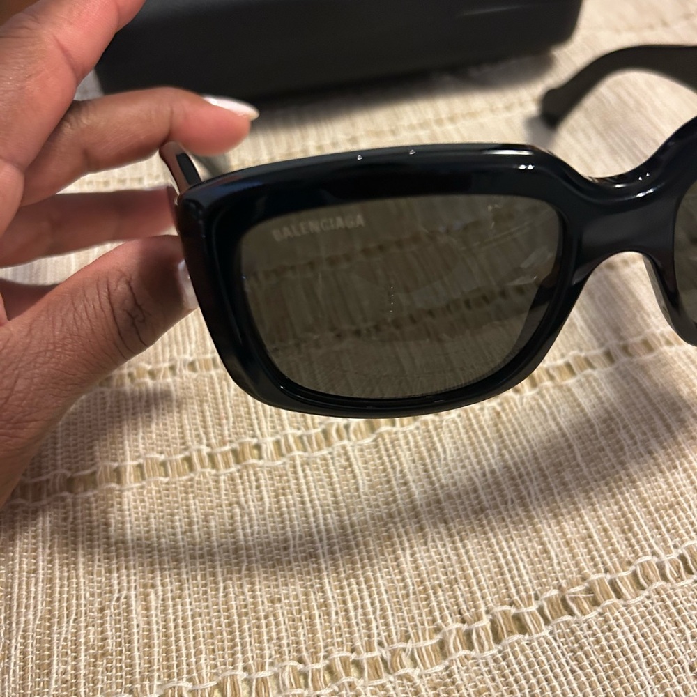 NEW BALENCIAGA BB0072S‎ 001 UNISEX BLACK SUNGLASSES - Picture 6 of 11